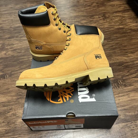 Timberland PRO Sawhorse 6" Wheat Boots Men’s Size 11 Composite Safety Toe - Picture 2 of 8
